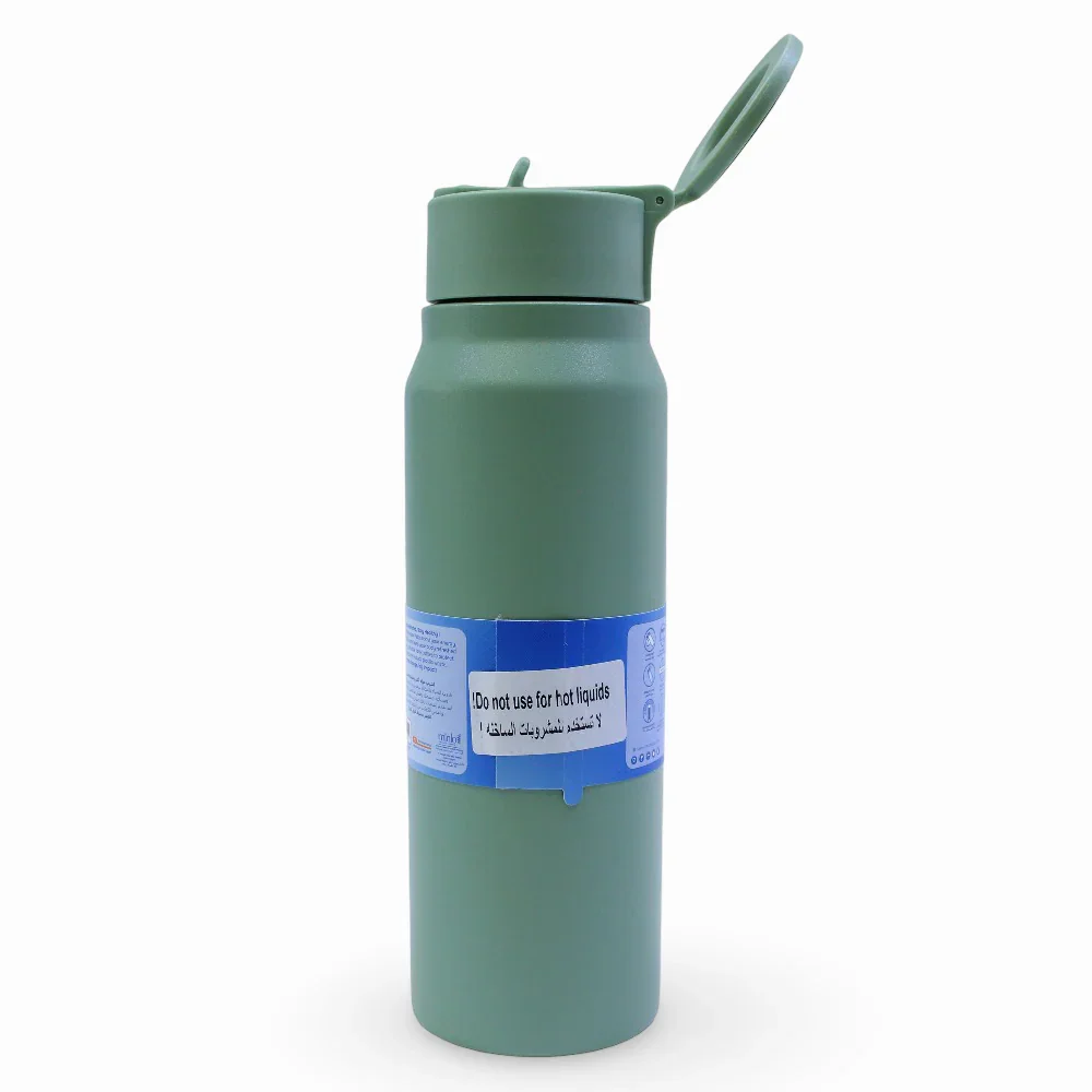 Tank Magnet Insulated Stainless Steel Water Bottle 1000ml – Matcha - Image 3