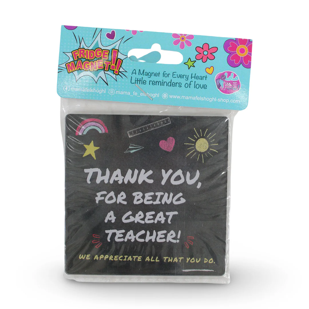 "Thank you Teacher" Trophy Fridge Magnet