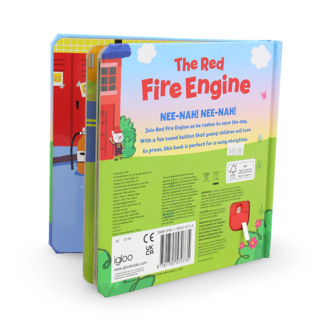 Igloo Books "The Red Fire Engine" Board Book - Image 3