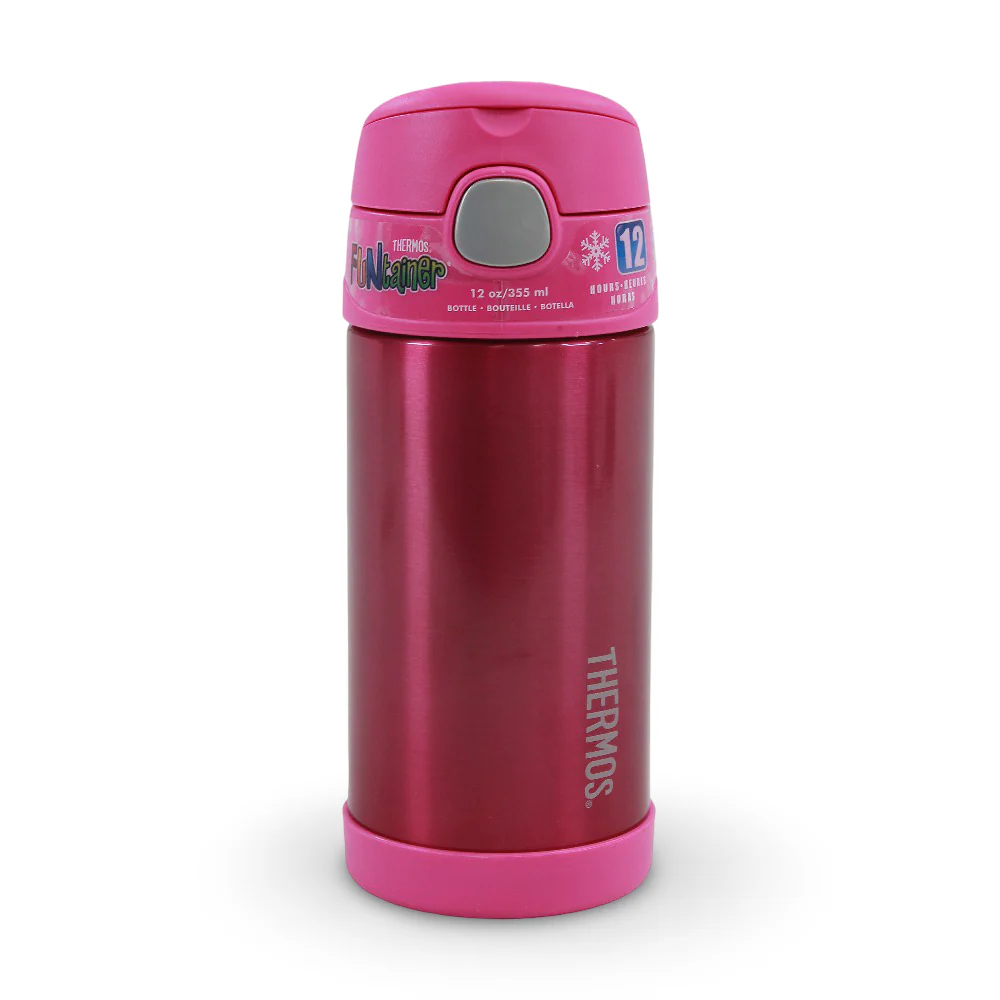 Thermos Funtainer Vacuum Insulated Straw Bottle 355ml – Pink