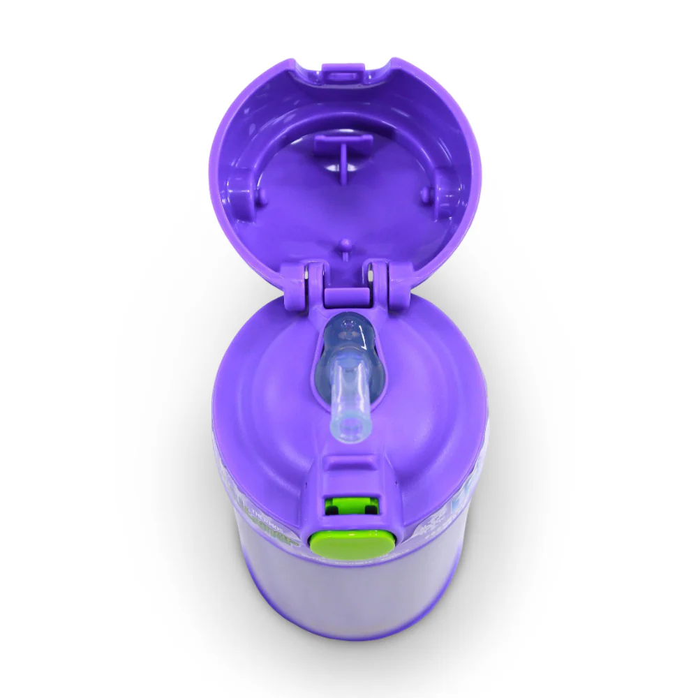 Thermos Funtainer Vacuum Insulated Straw Bottle - Purple (355 ml) - Image 3