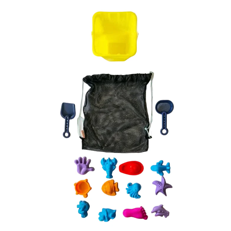 Toffee Multicolor Plastic Beach Sand Toy Set – Yellow - Image 4