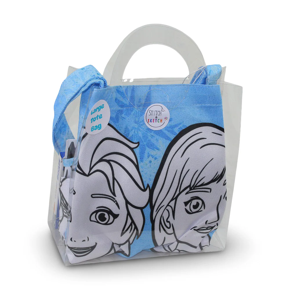 Large Coloring Tote Bag - Frozen + Colors Box