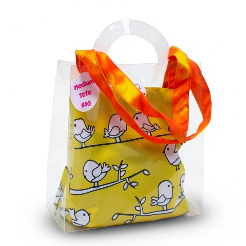 Birds Coloring Tote Bag + Doms Extra Long Wax Crayons Set - Image 2