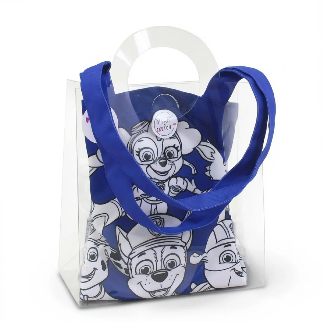Paw Patrol Coloring Tote Bag + Doms Extra Long Wax Crayons Set - Image 2