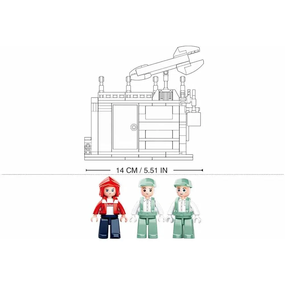 Sluban Town City Scene Maintenance Shop Building Blocks Set - 340 Pcs - Image 6
