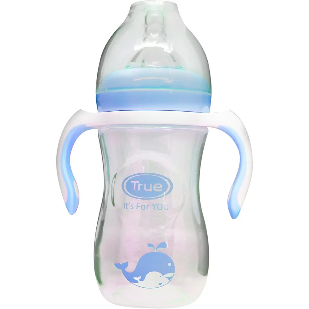 True Bottle with Handle 240ml 6m+ – Blue - Image 3