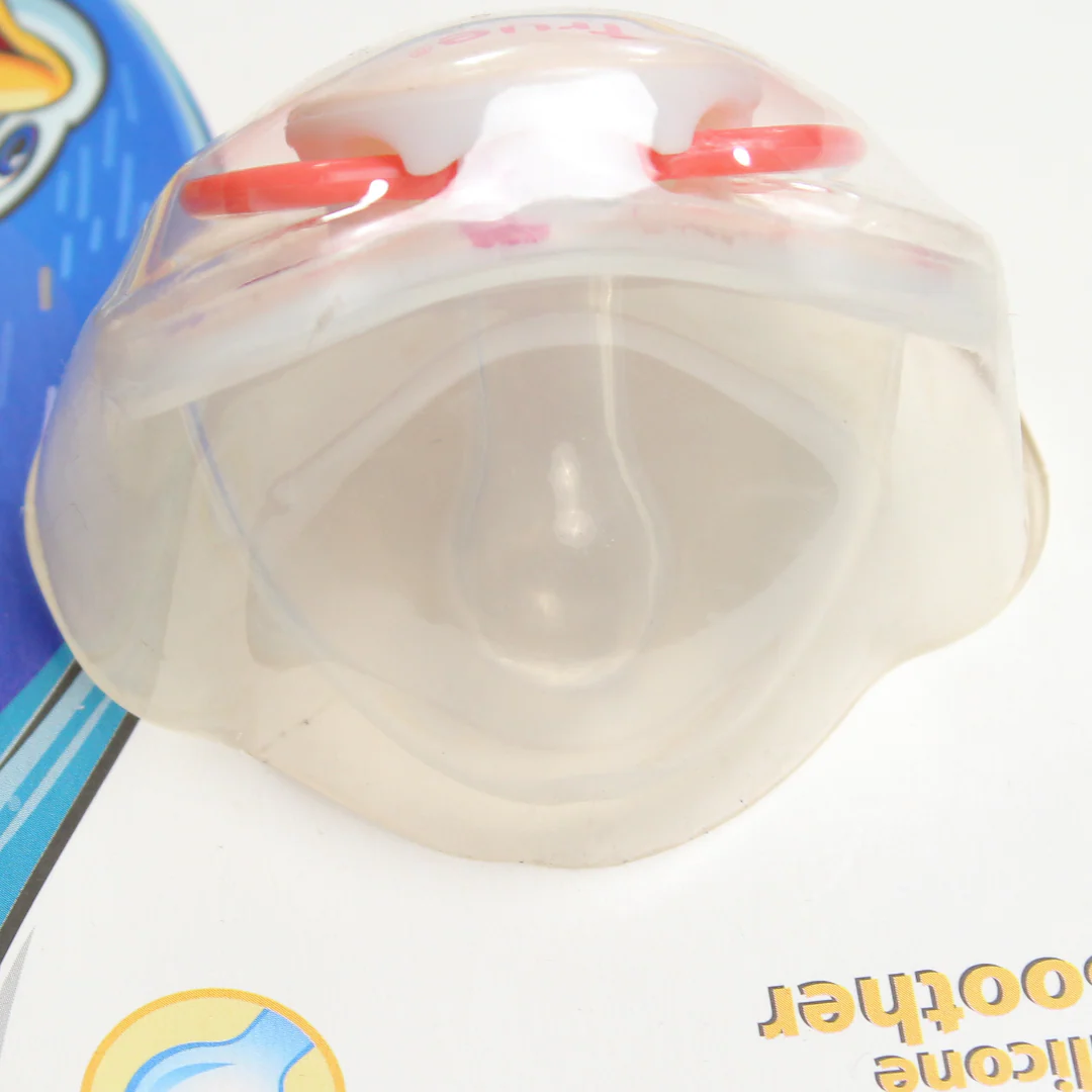 True Silicone Cherry Soother +6m – Pink with Owl Print - Image 3