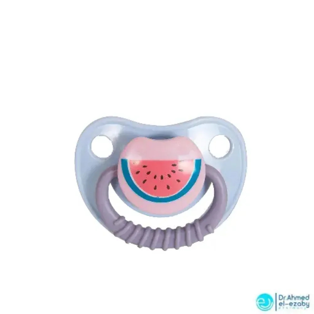 True Silicone Round Pacifier 6m+ - Watermelon - Image 2