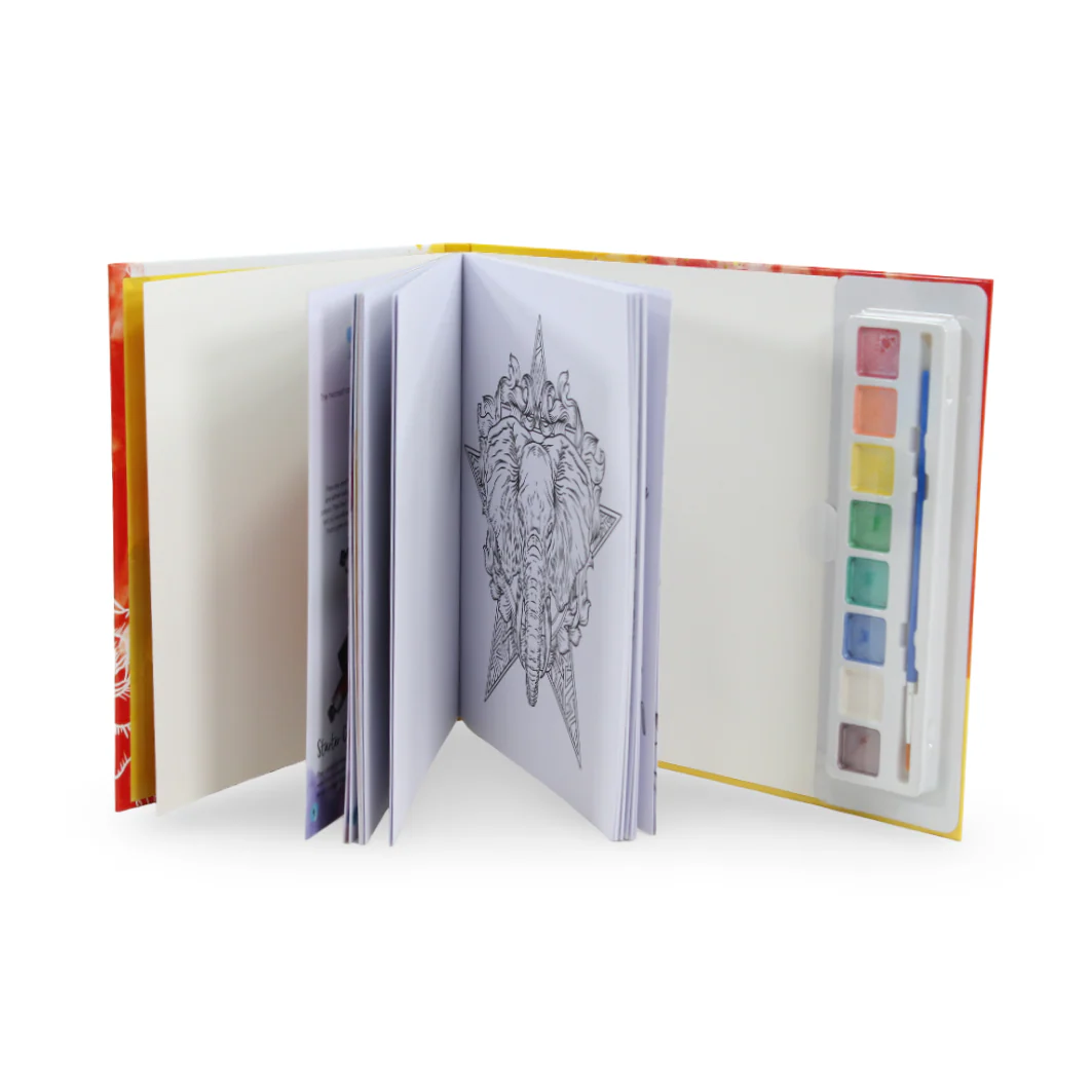 Igloo Books "Watercolour Tattoos" Kit + Paints & Brush