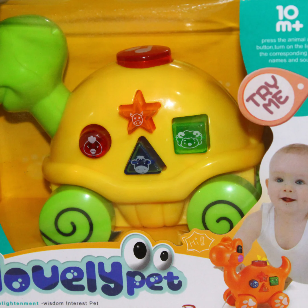 Lovely Pet Pull String Turtle with Light & Music - Image 3