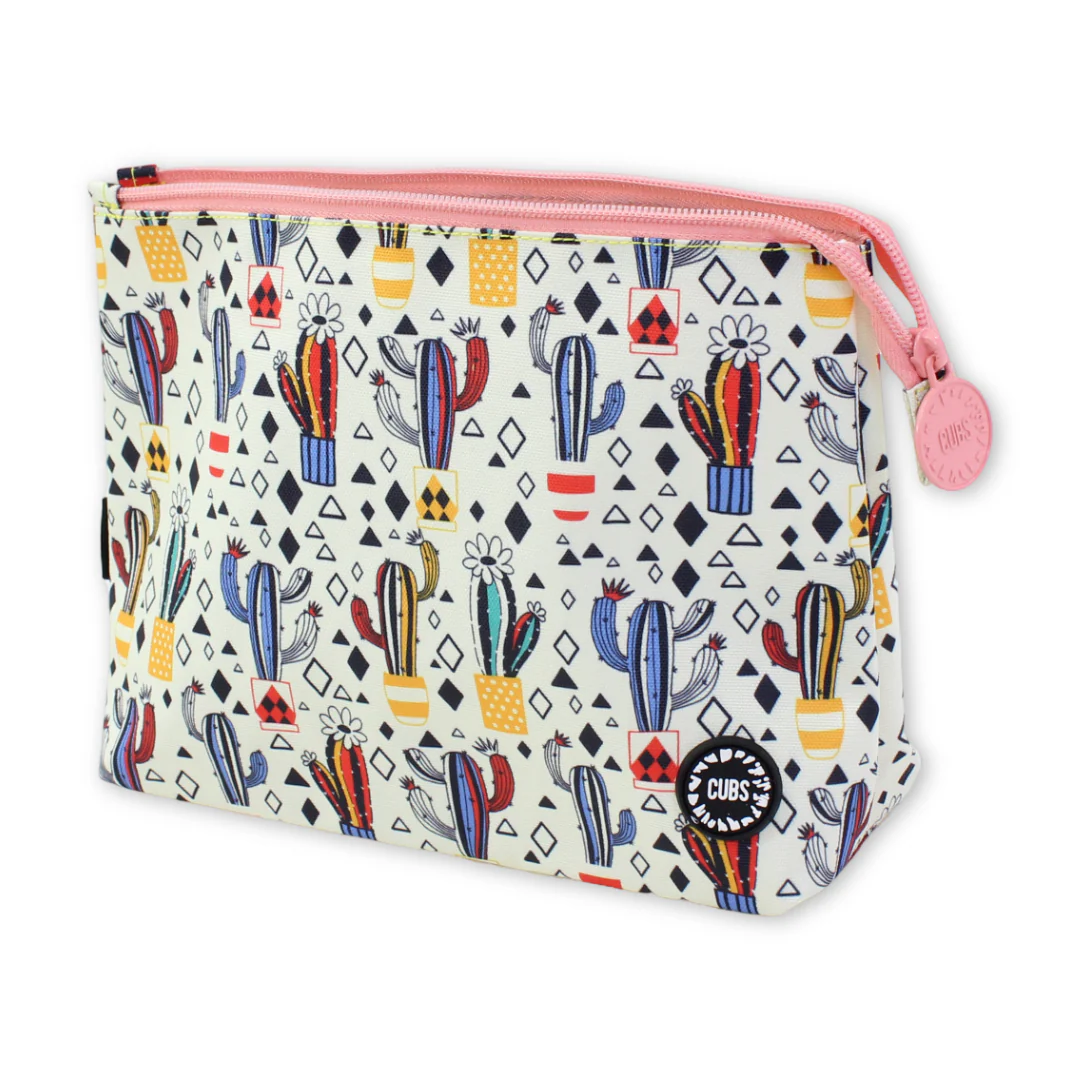 Cubs White Cactus Medium Pouch