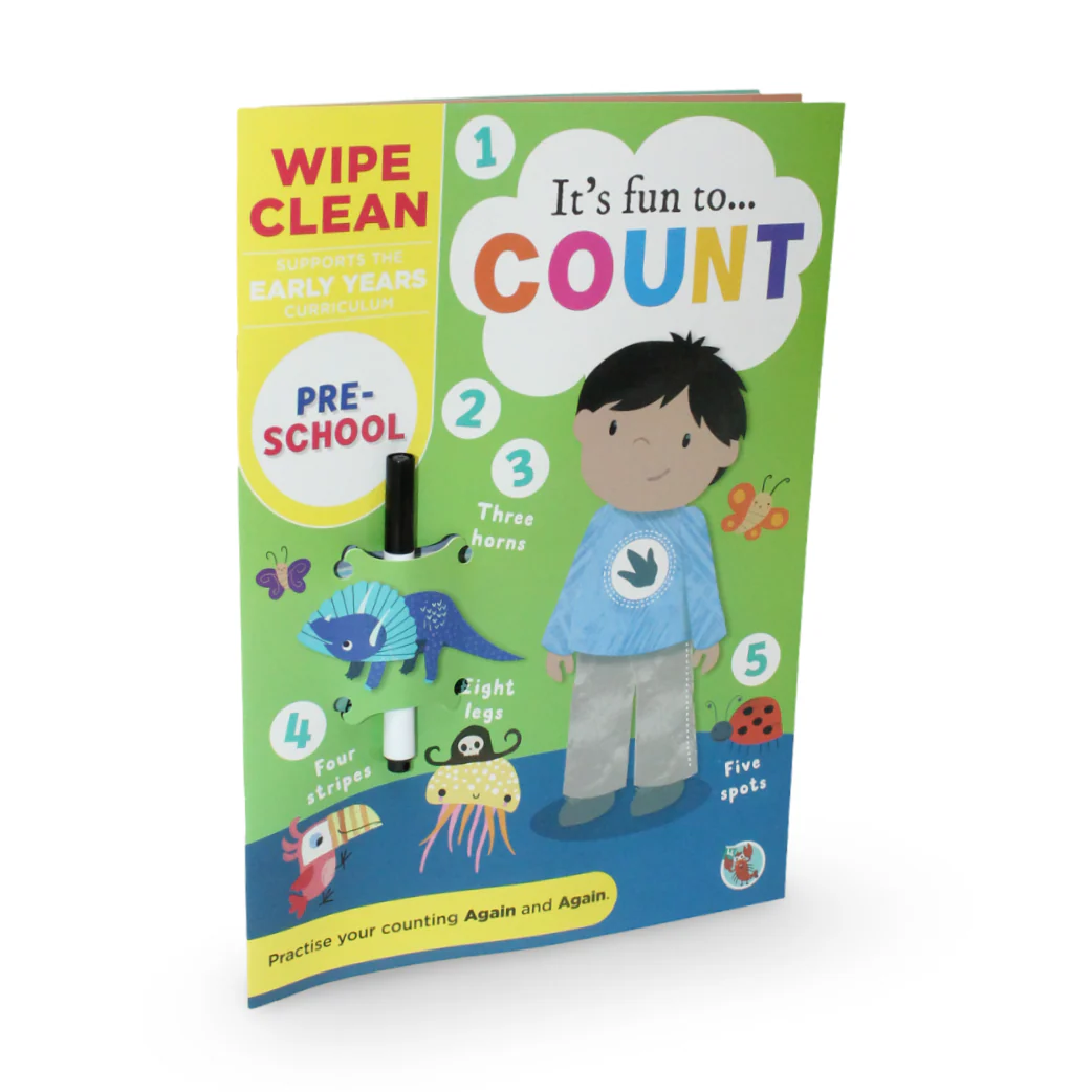 "Wipe Clean: It's Fun to... Count" Activity Book - Image 2