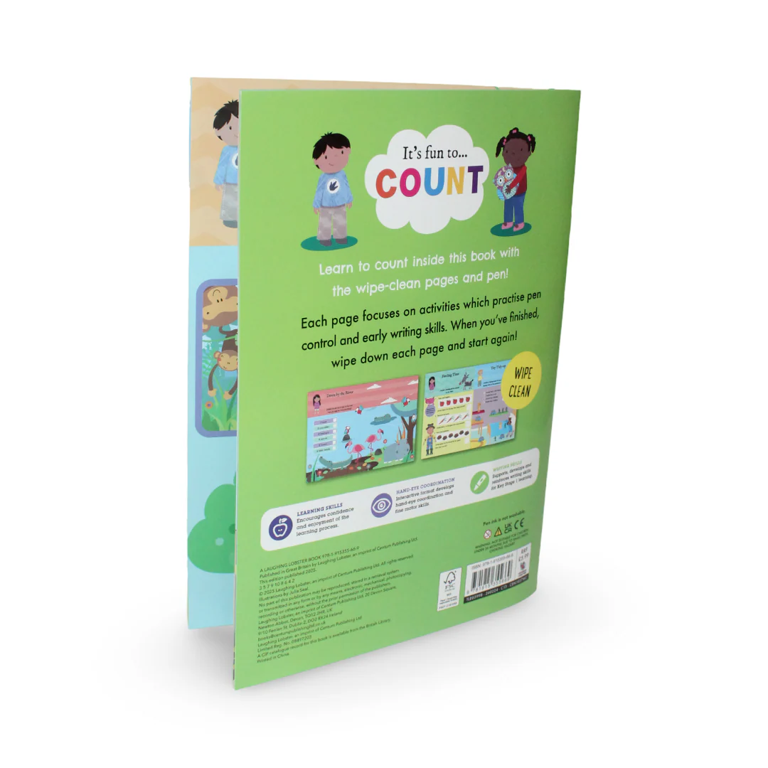 "Wipe Clean: It's Fun to... Count" Activity Book - Image 3