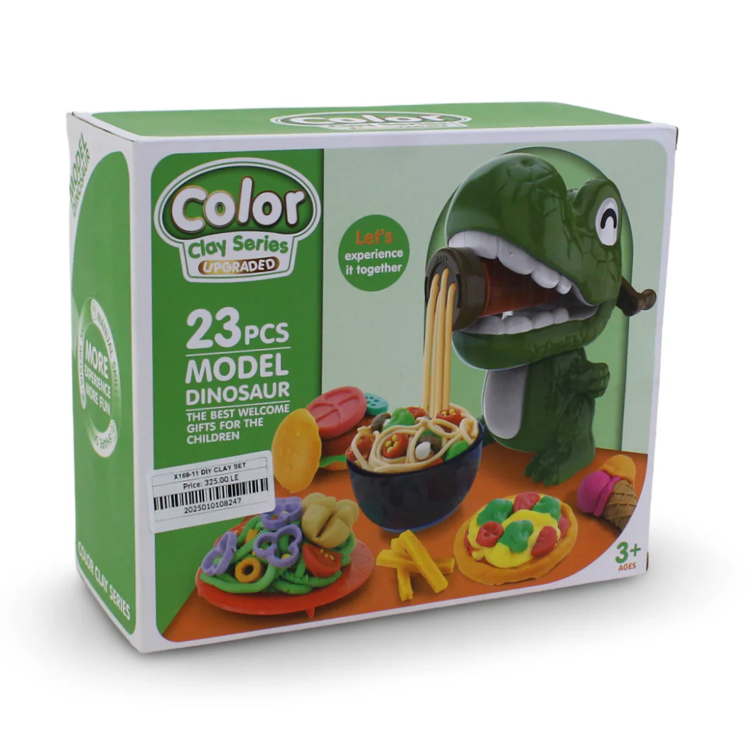 Color Clay Series Upgraded Model Dinosaur Set – 23 Pcs - Image 2