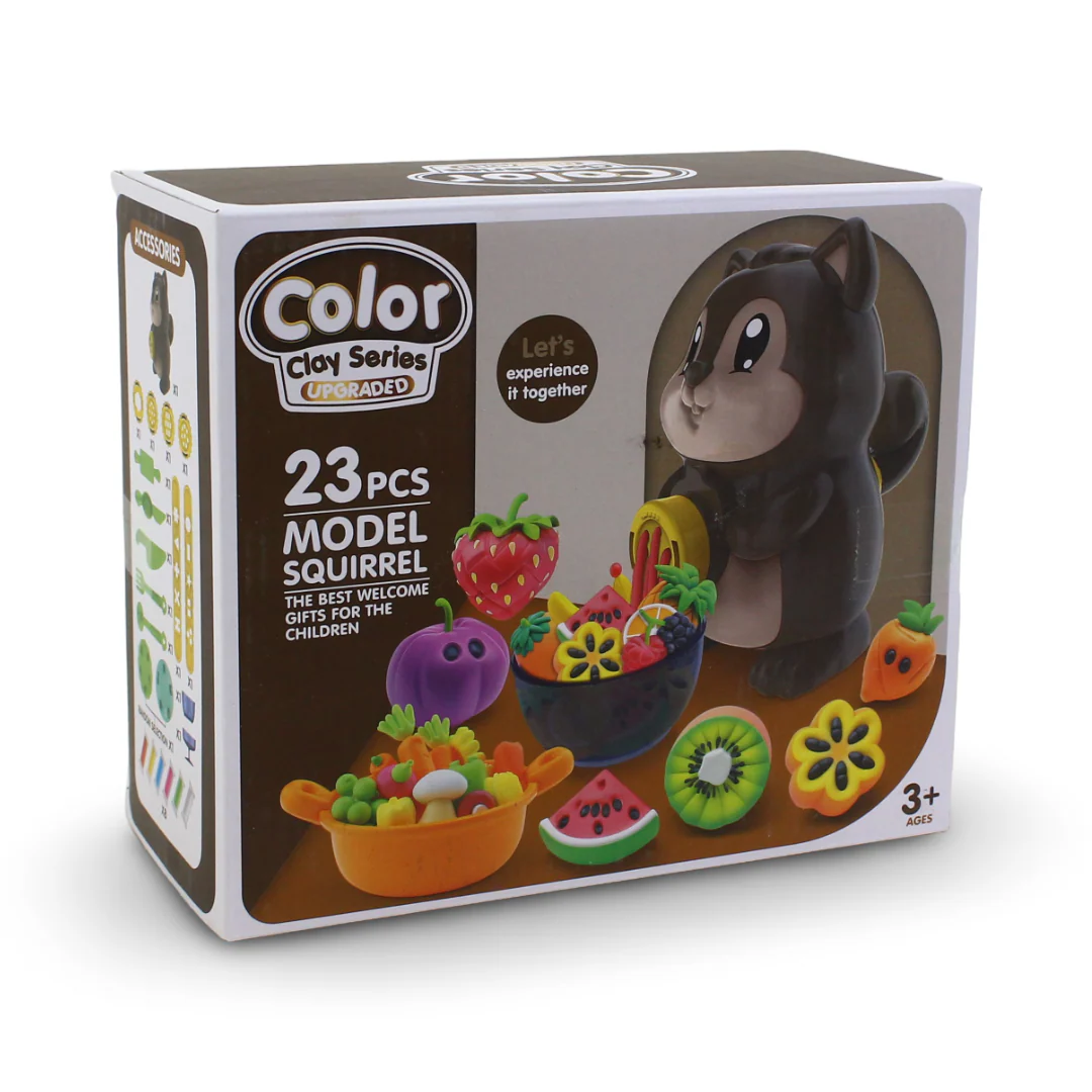 Color Clay Series Upgraded Squirrel Toy Set - Image 2