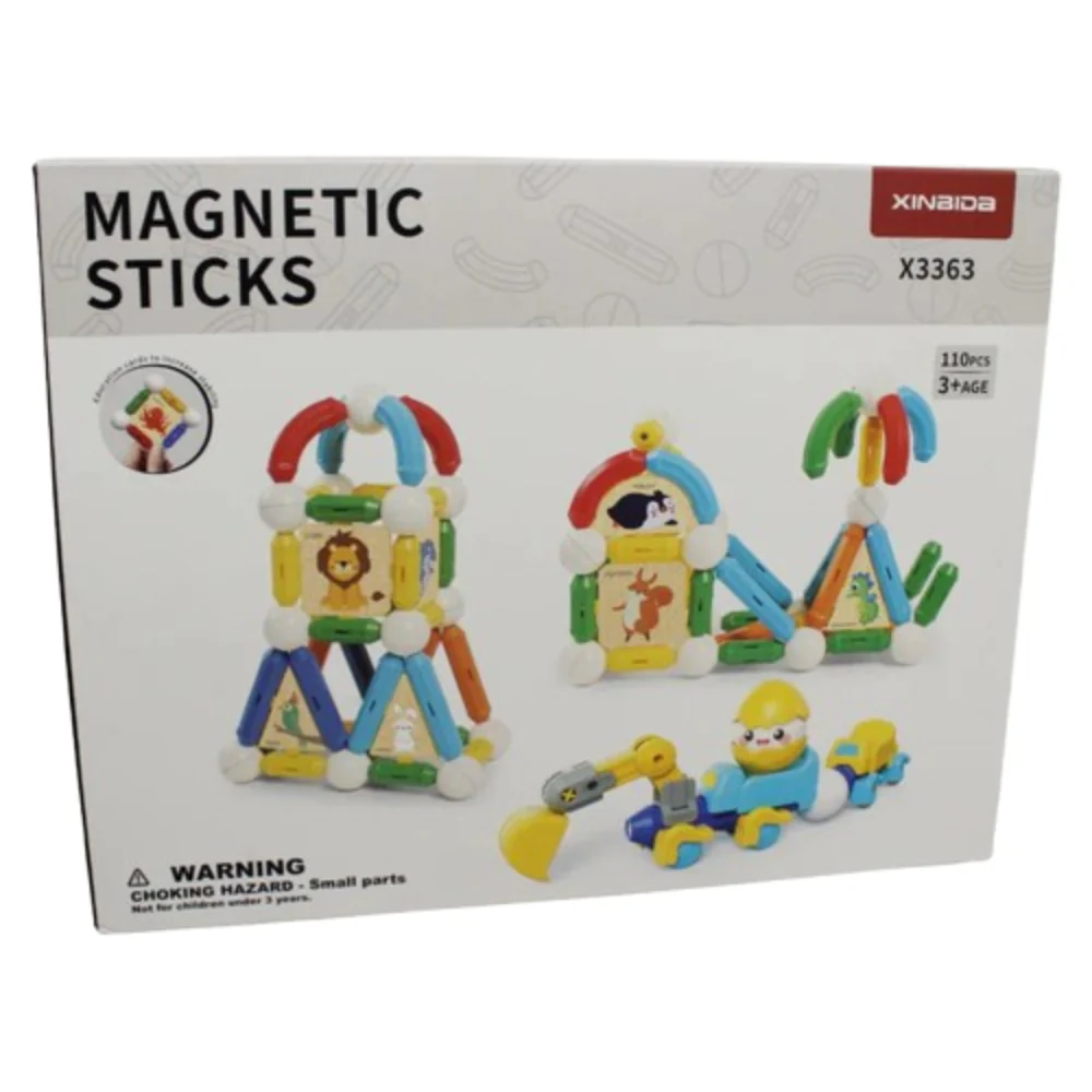 Mini Engineering Magnetic Rod Set - 110 Pcs - Image 2