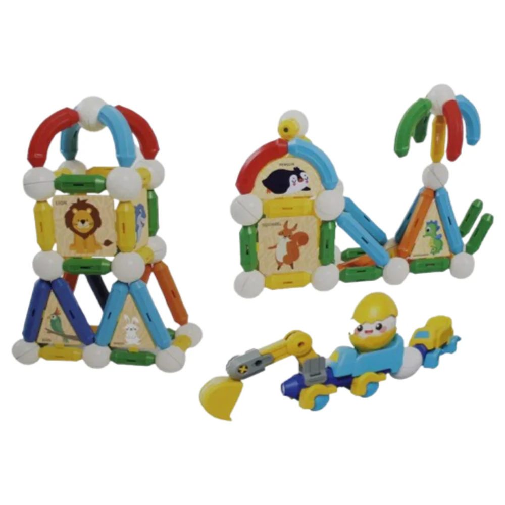 Mini Engineering Magnetic Rod Set - 110 Pcs - Image 4