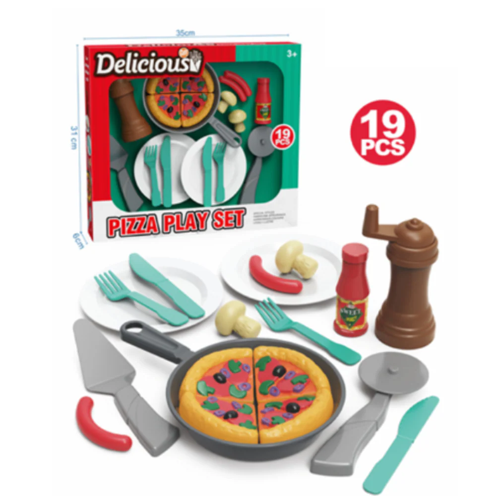 "Delicious" Pizza Play Set – 19 Pcs