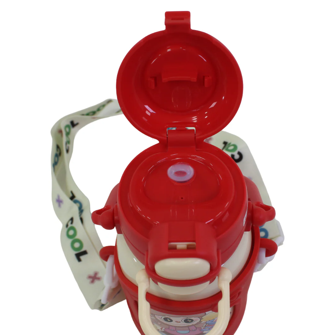 Labubu Stainless Steel Water Bottle – Red - Image 3