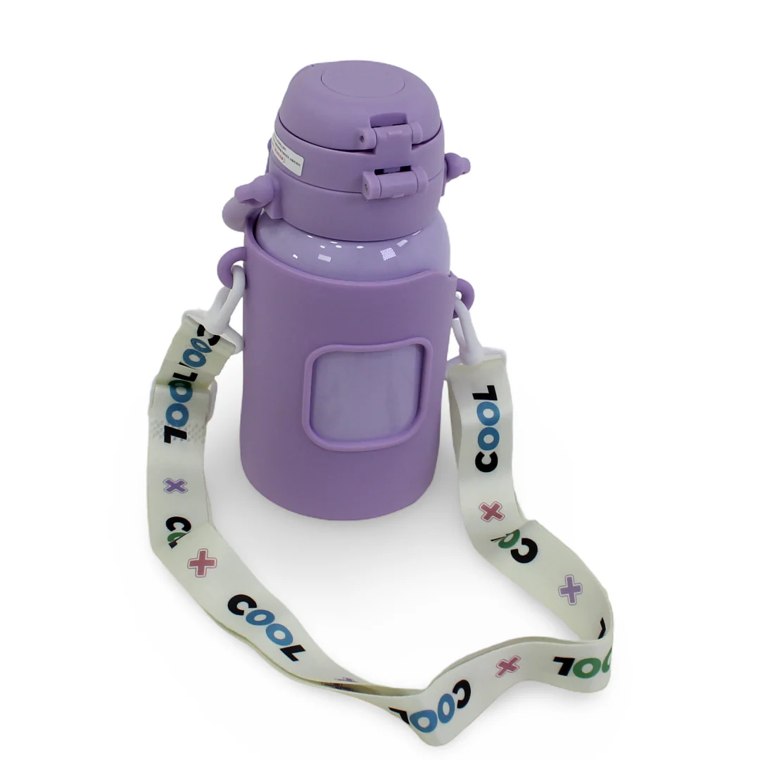 Labubu Stainless Steel Water Bottle – Purple - Image 2