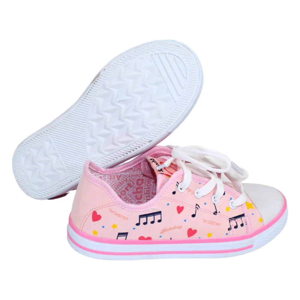 Girls Multicolored Canvas Sneakers - Image 6