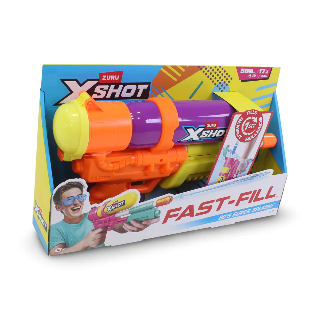 Zuru X-Shot Water Fast-Fill 80s Super Splash Blaster - Image 2