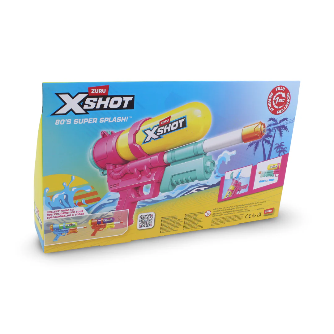 Zuru X-Shot Water Fast-Fill 80s Super Splash Blaster - Image 4