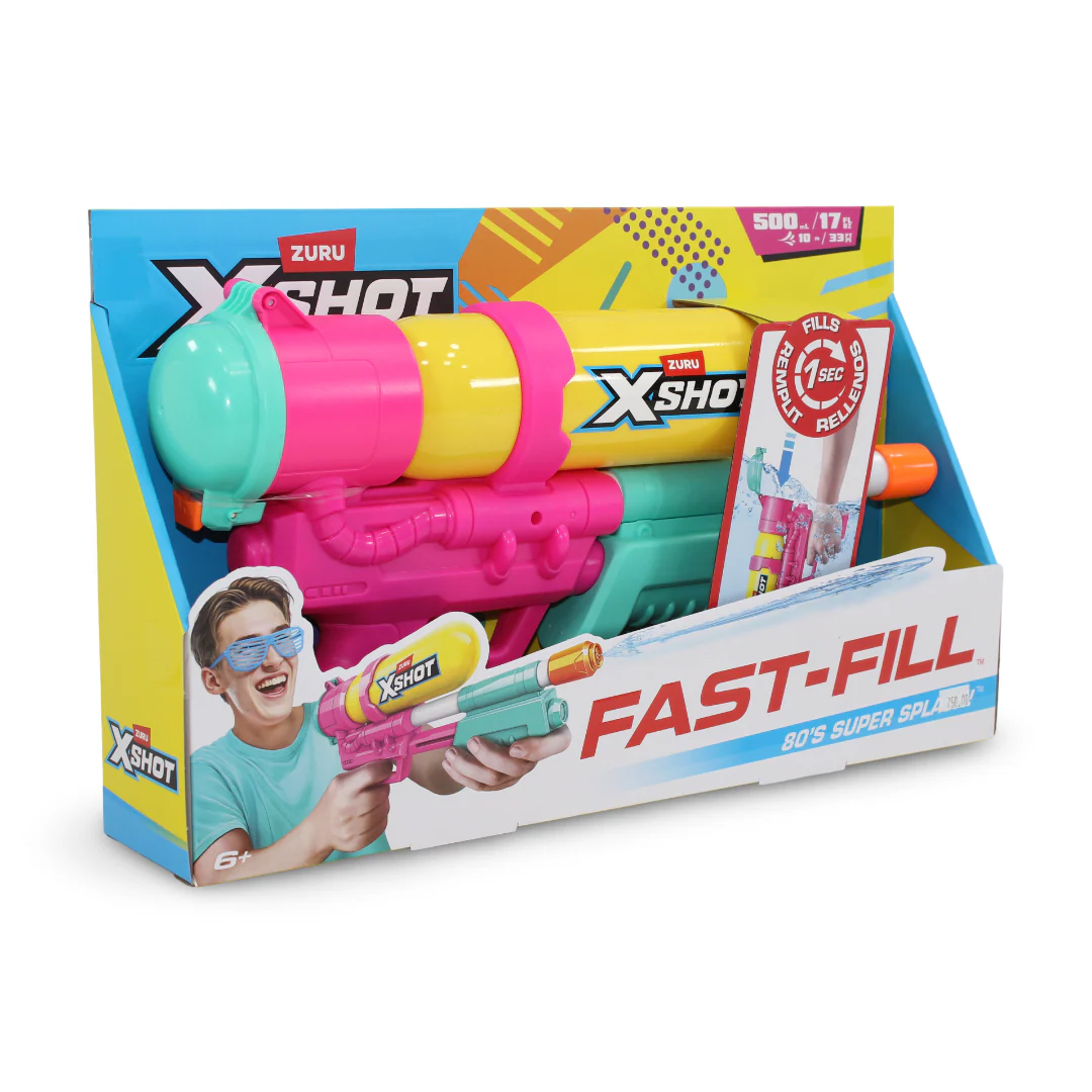 Zuru X-Shot Water Fast-Fill 80s Super Splash Blaster - Image 2