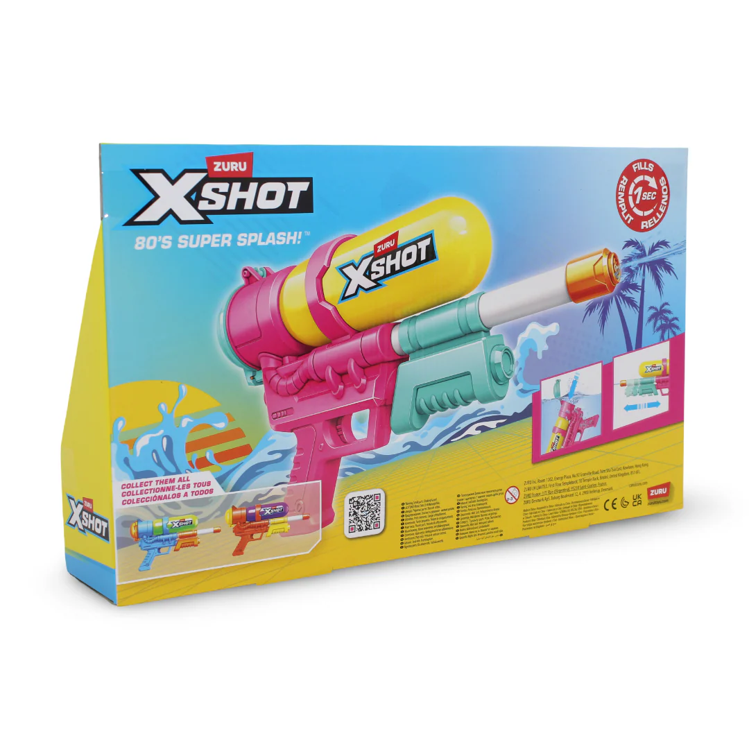 Zuru X-Shot Water Fast-Fill 80s Super Splash Blaster - Image 4